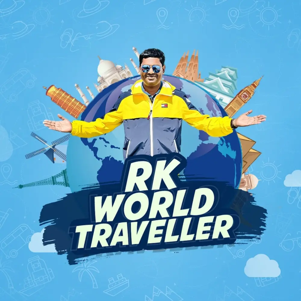 RK Travel World logo